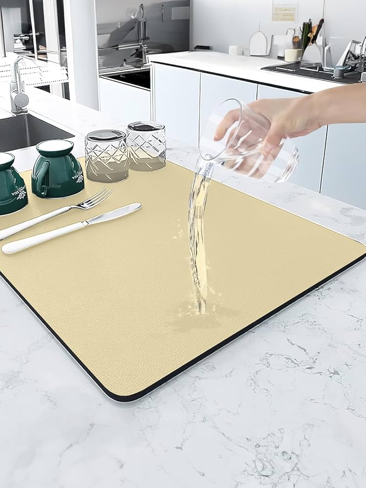 Quick Dry Kitchen Dish Mat | Highly Absorbent