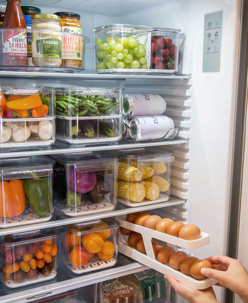 2 pcs Egg Storage Dispenser