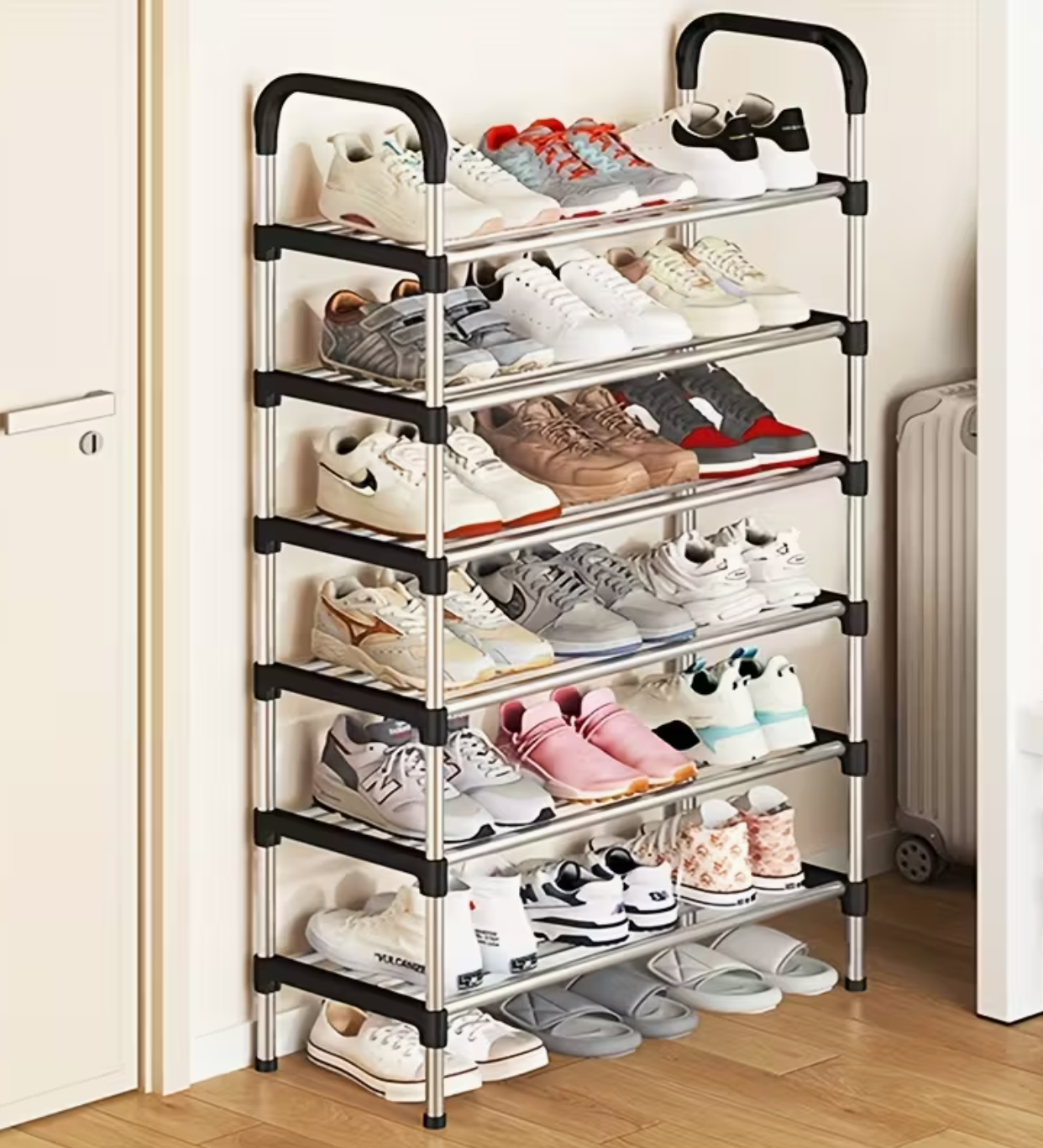 👟✨ 6-Layer Easy-to-Assemble Shoe Rack | Space-Saving Organizer