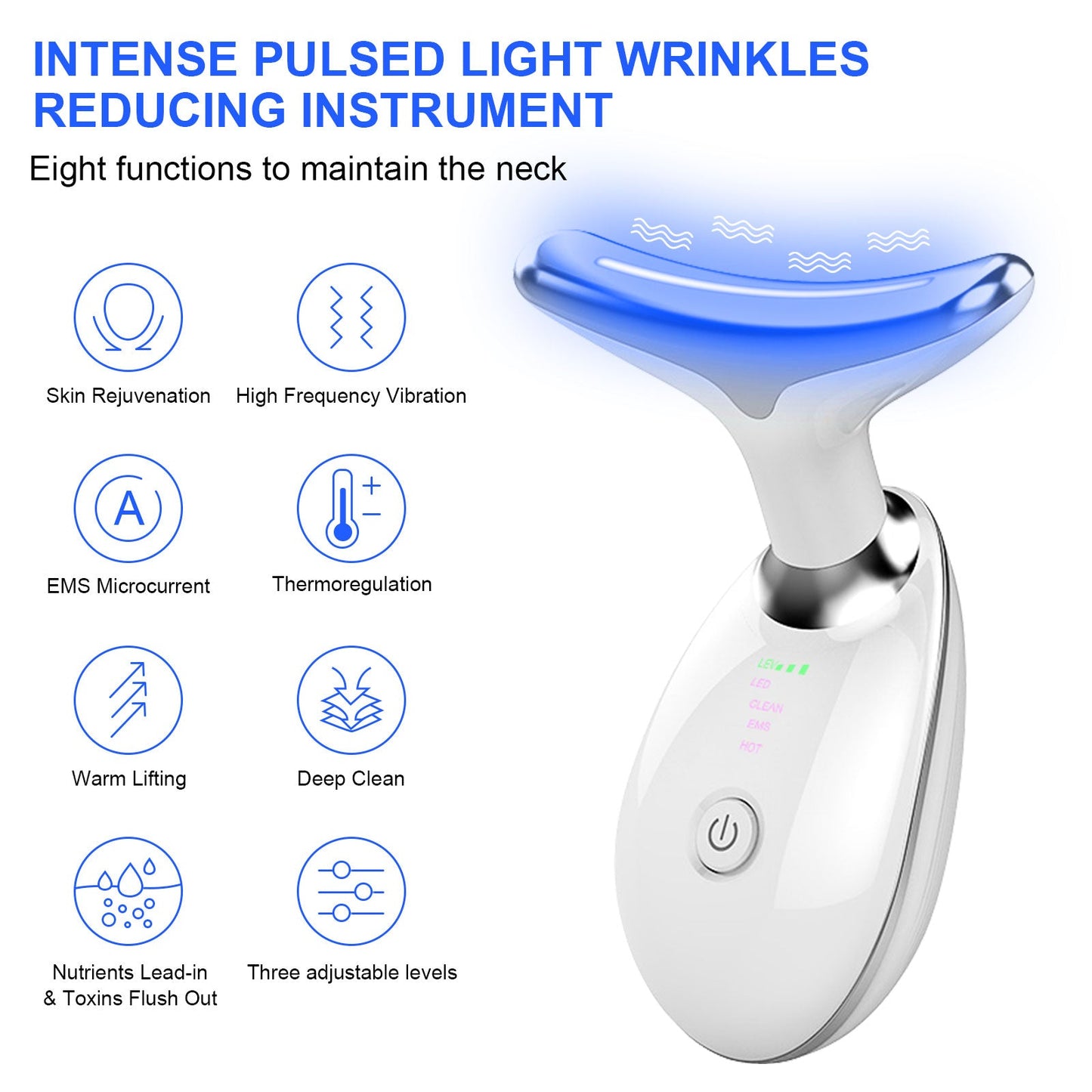Anti Wrinkles Neck Face Massager, Beauty Massager for Face and Neck