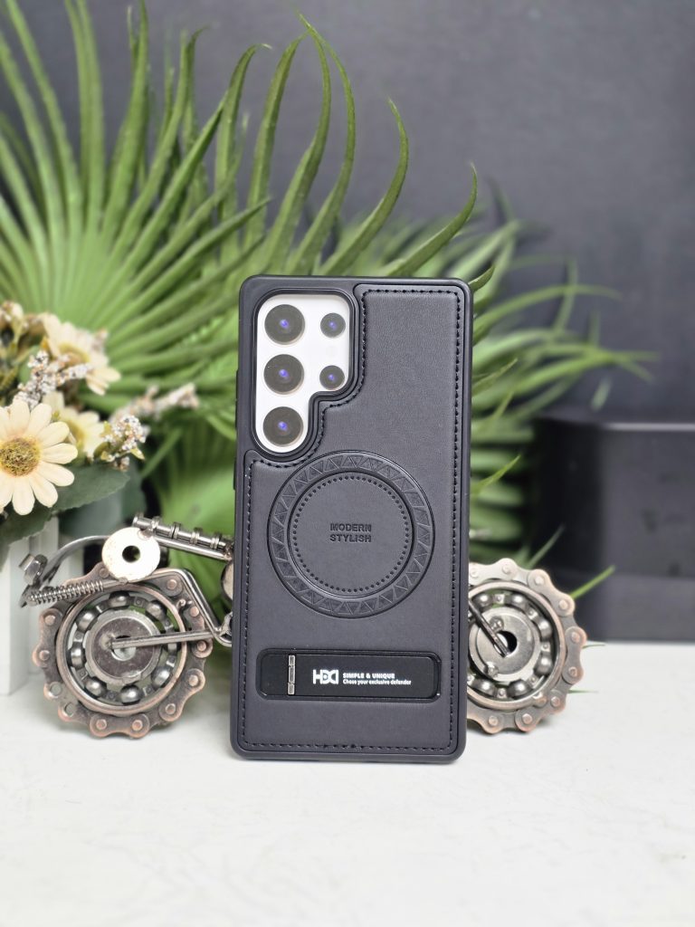 Leather Magsafe Stand Case Samsung