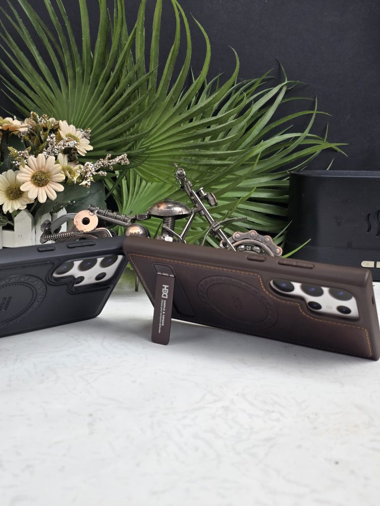 Leather Magsafe Stand Case Samsung