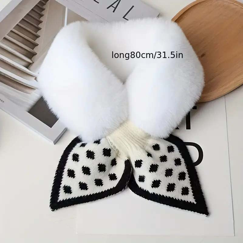 2 pcs Warm Plush Scarf