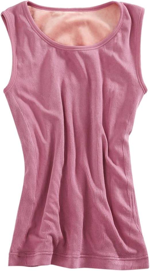 Womens Thermal Fleece Lined Underwear Tops Camisole