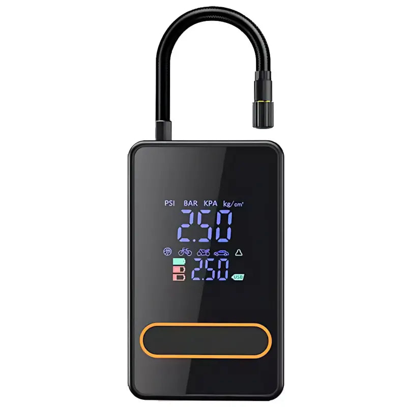 Car compressor pump with nozzles and LED flashlight Car Air Pump CX-329