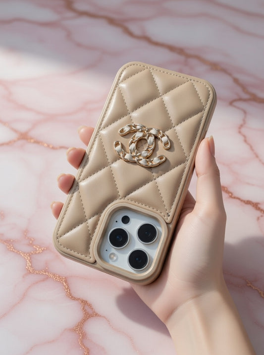 💎 Designer Style iPhone Cover | Elegant Leather Finish