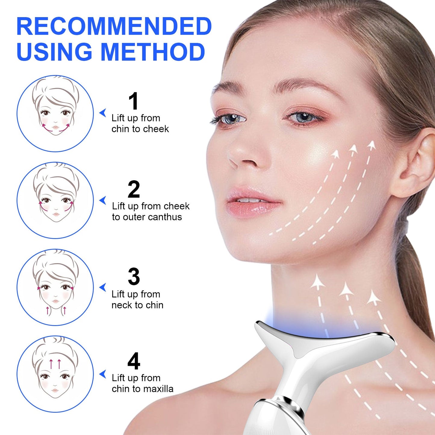 Anti Wrinkles Neck Face Massager, Beauty Massager for Face and Neck