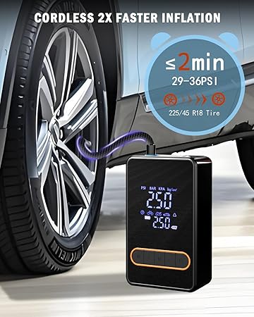 Car compressor pump with nozzles and LED flashlight Car Air Pump CX-329