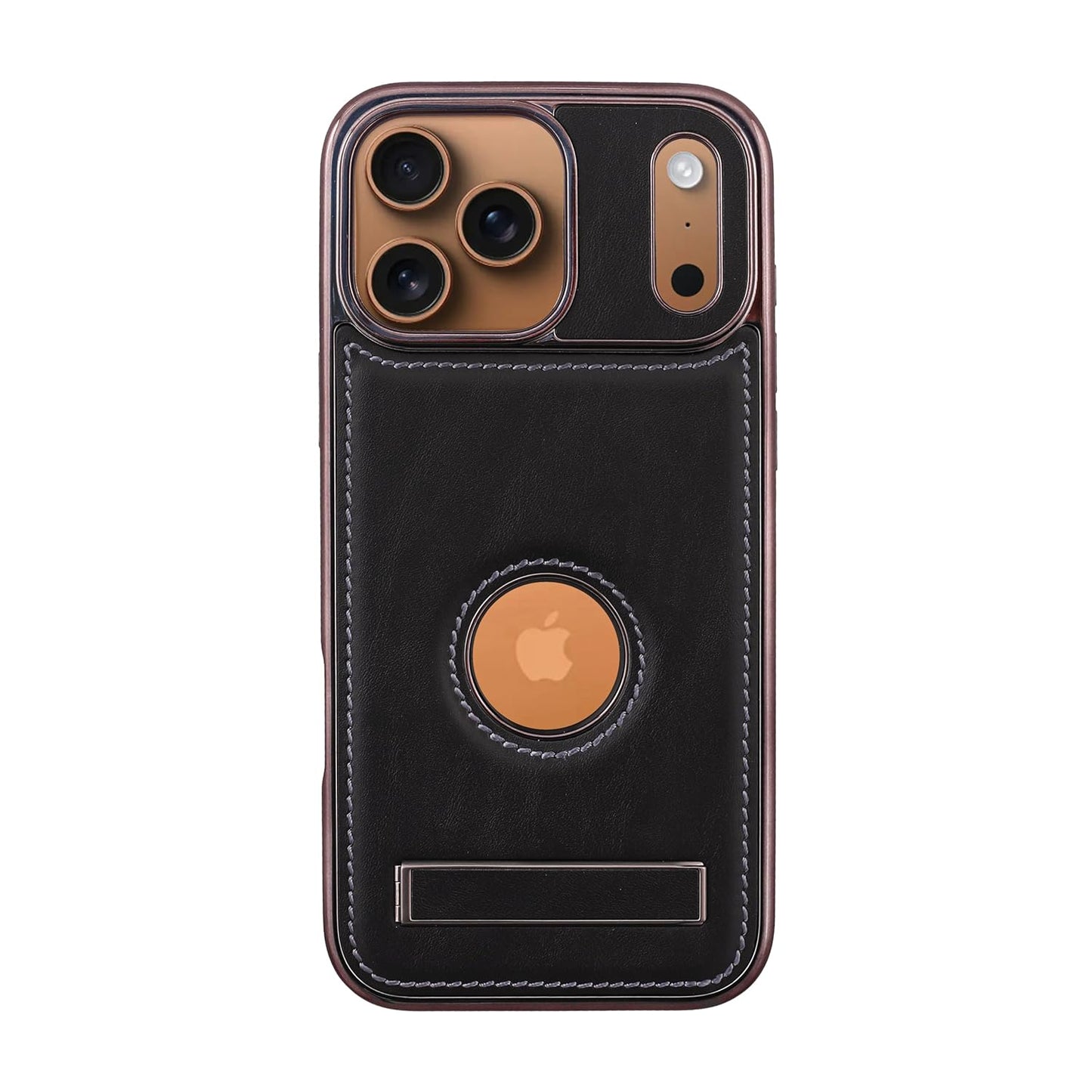 ✨📱 Luxury PU Leather iPhone Case | Built-in Kickstand