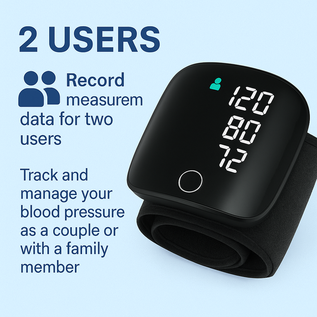 Rechargeable Digital Wrist Blood Pressure Monitors