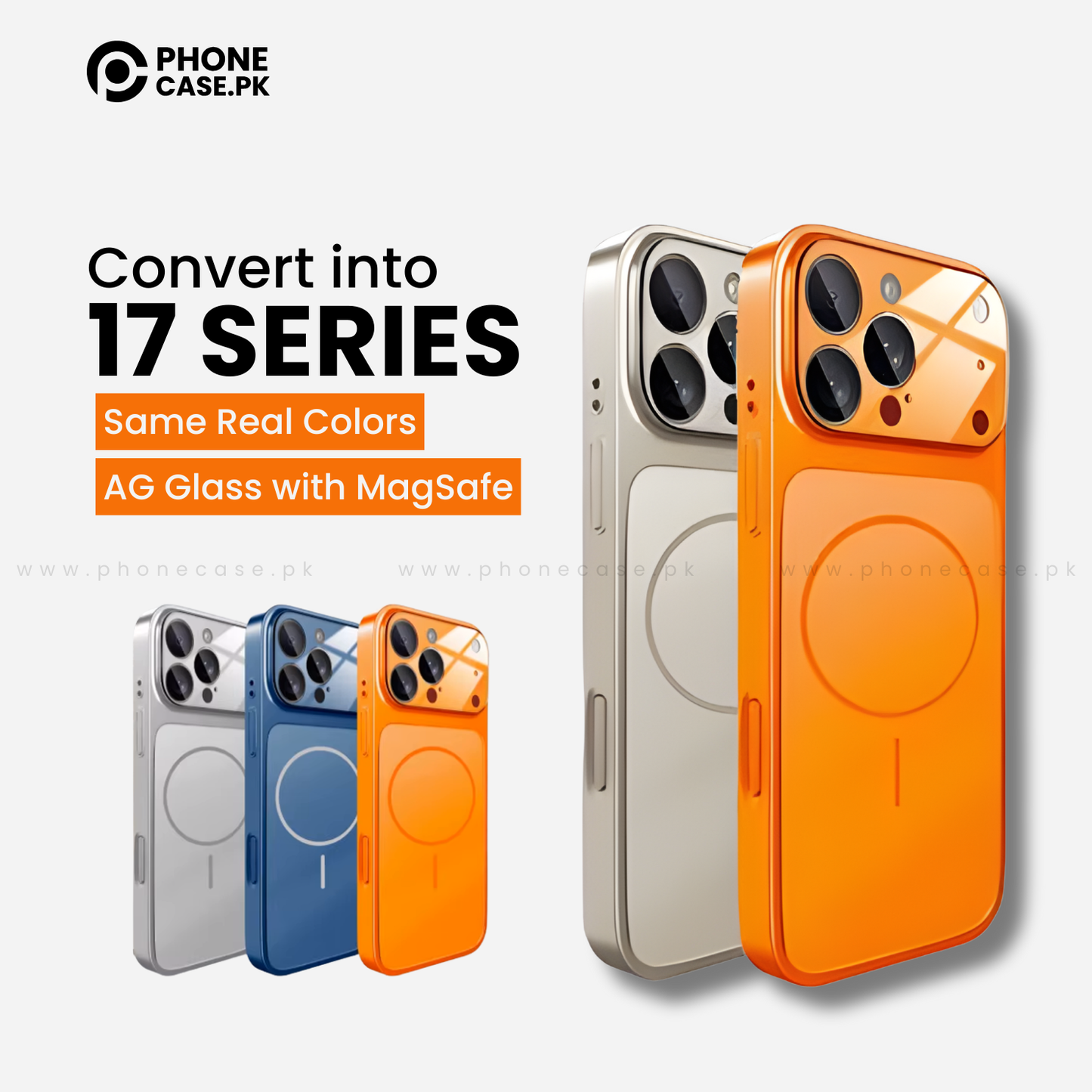 Converter Cover - Upgrade to iPhone 17 Pro Max Matte MagSafe Case with Built-in Camera Lens