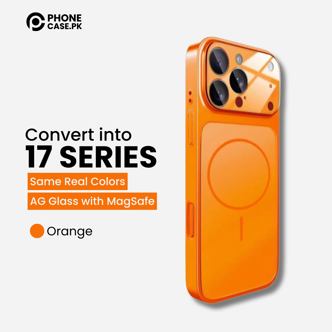 Converter Cover - Upgrade to iPhone 17 Pro Max Matte MagSafe Case with Built-in Camera Lens