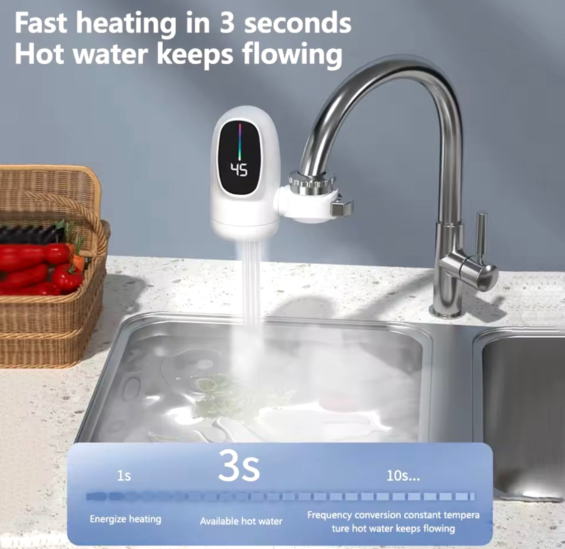 Kitchen Electric Water Heater Tap