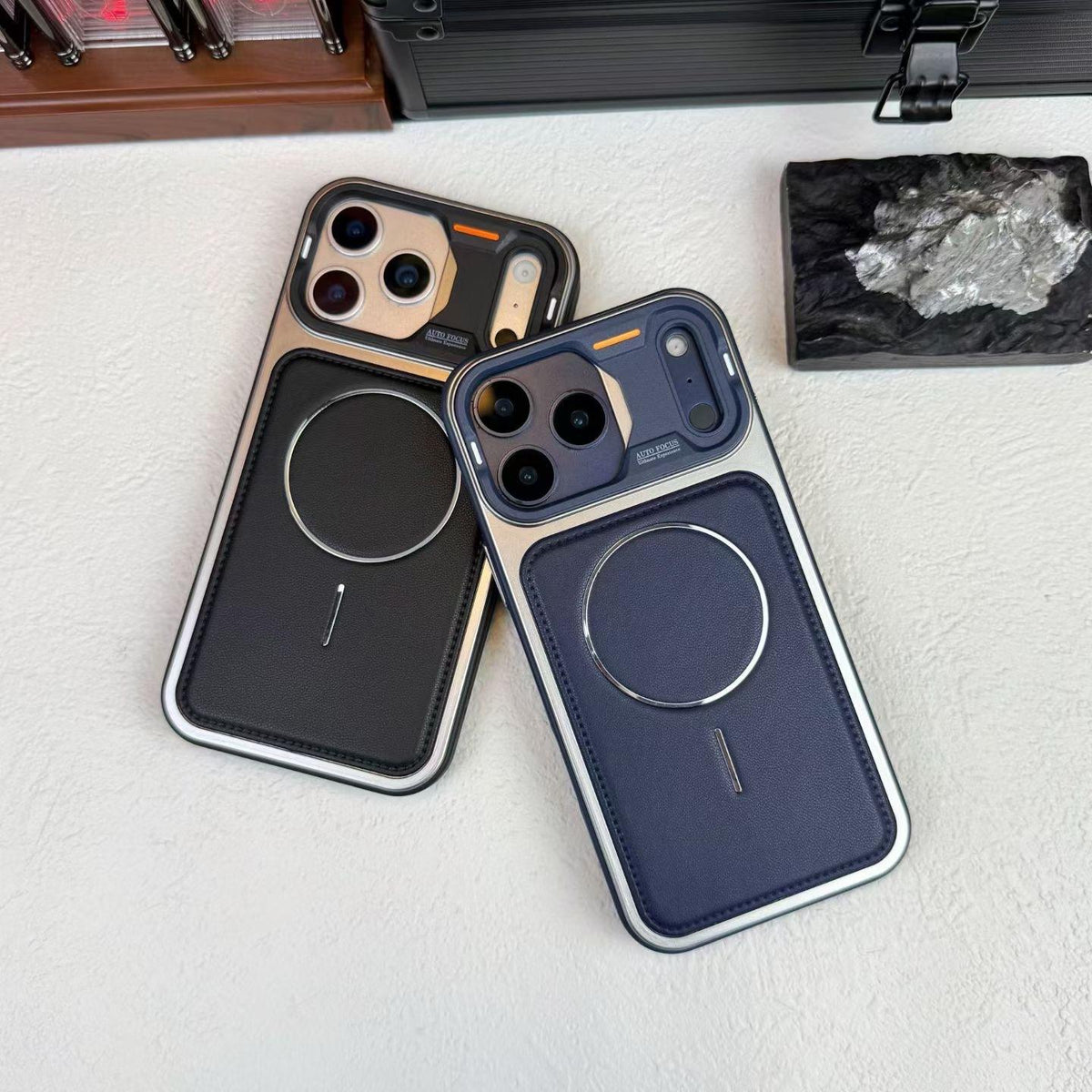 ✨📱 Luxury Magnetic iPhone Case | Leather MagSafe-Compatible Cover