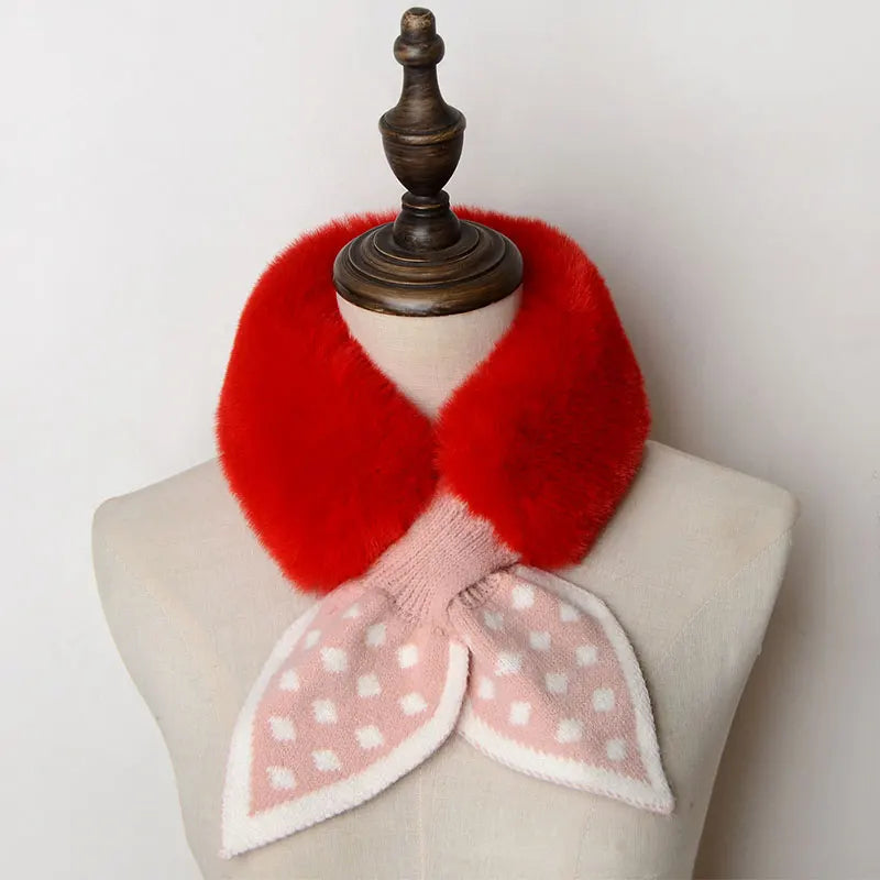 2 pcs Warm Plush Scarf