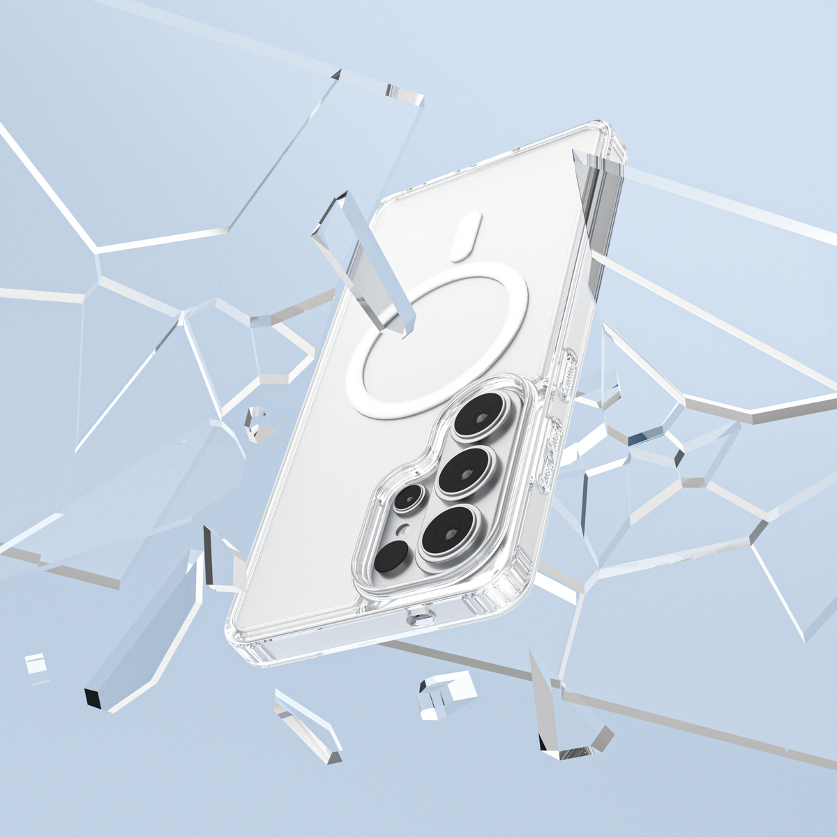 🧲📱 Transparent Magnetic Samsung Case | Anti-Yellowing Wireless Charging Cover