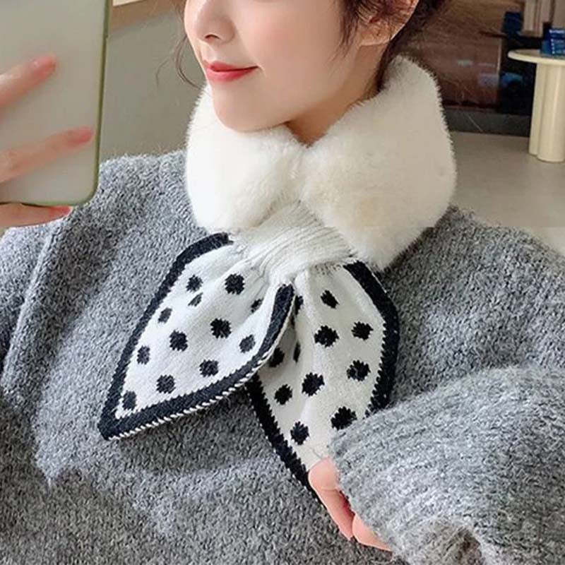 2 pcs Warm Plush Scarf