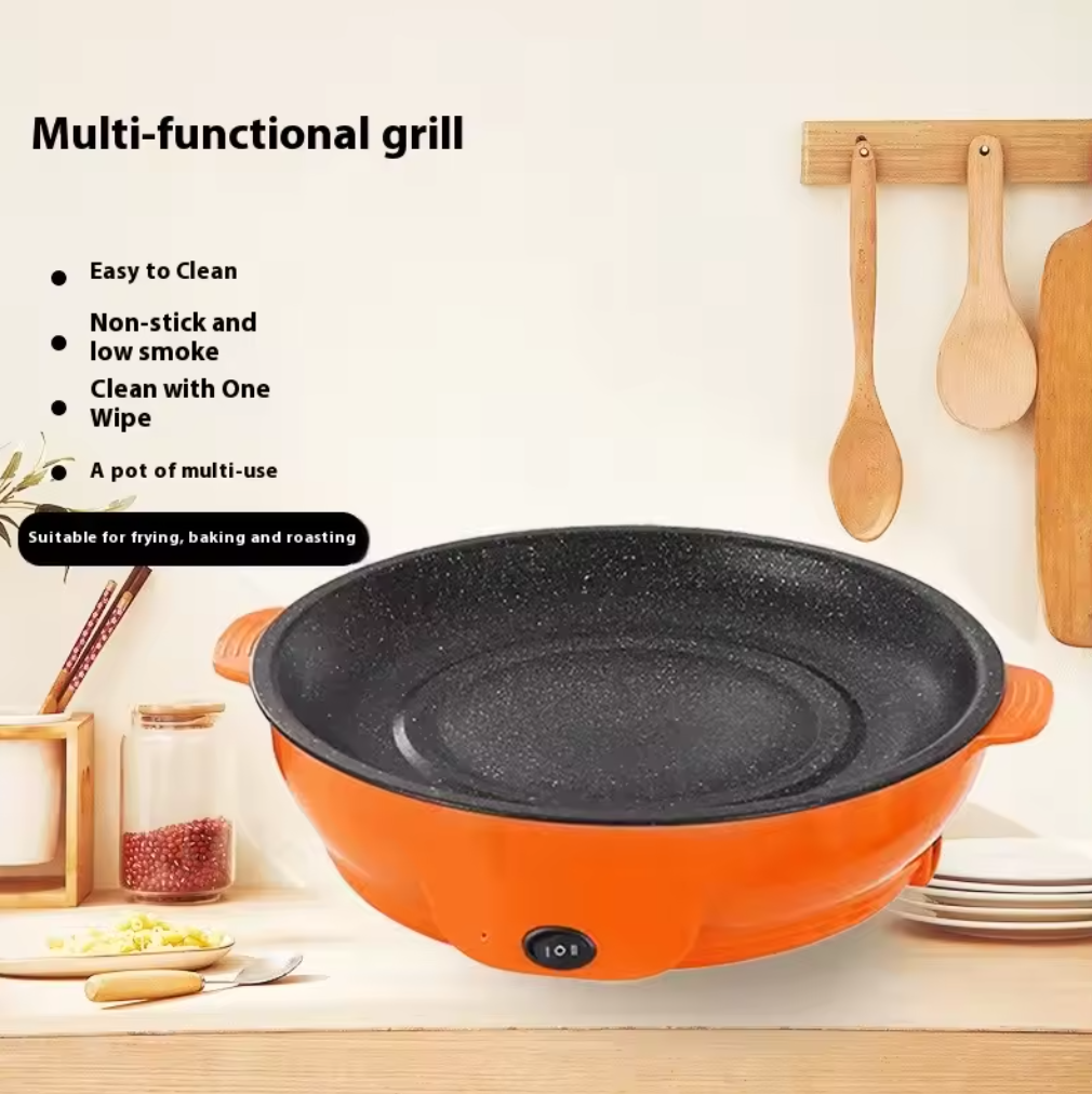 ⚡🍳 Multi-Purpose Electric Cooking Pan | Non-Stick