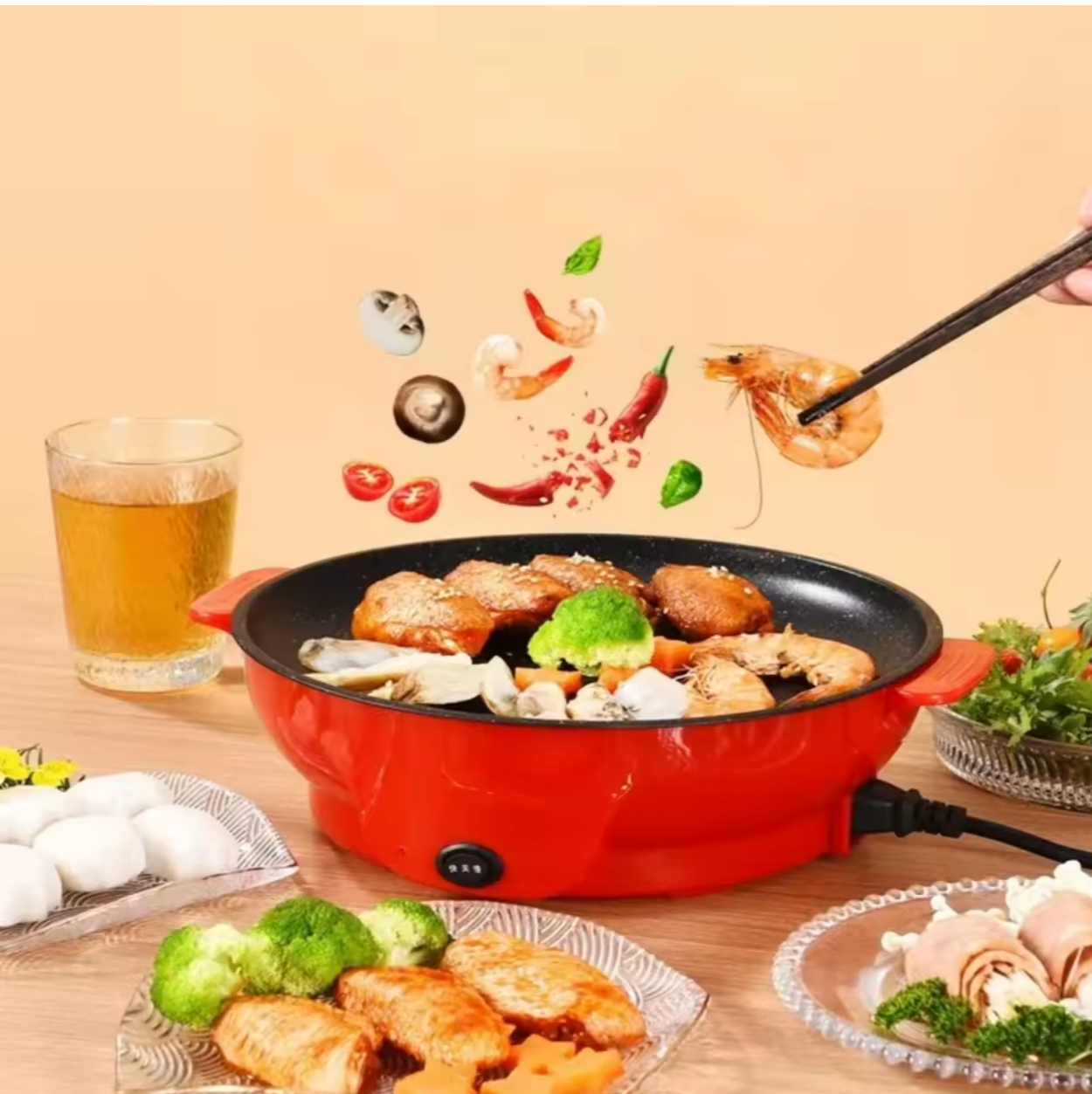 ⚡🍳 Multi-Purpose Electric Cooking Pan | Non-Stick