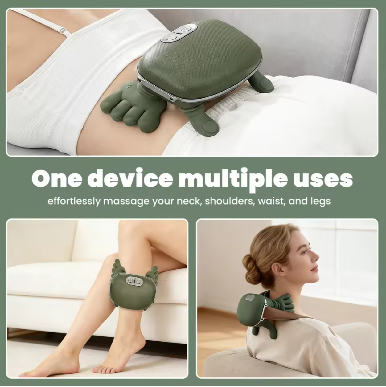 💆‍♂️🤖 Electric Massager | Smart Heat & Deep Kneading Massage