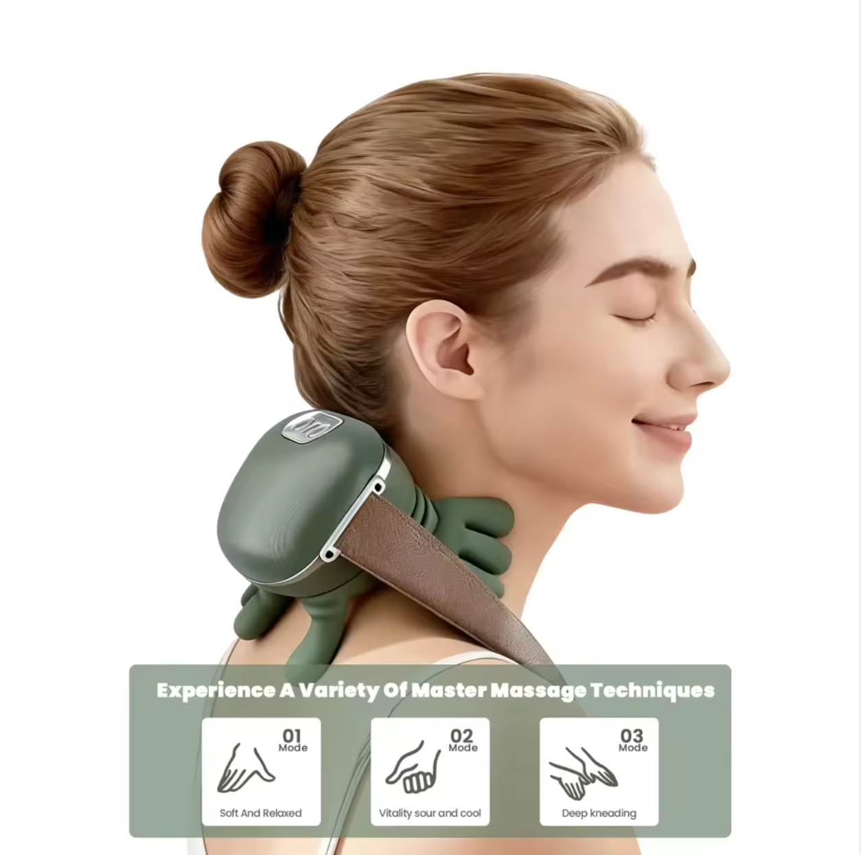 💆‍♂️🤖 Electric Massager | Smart Heat & Deep Kneading Massage