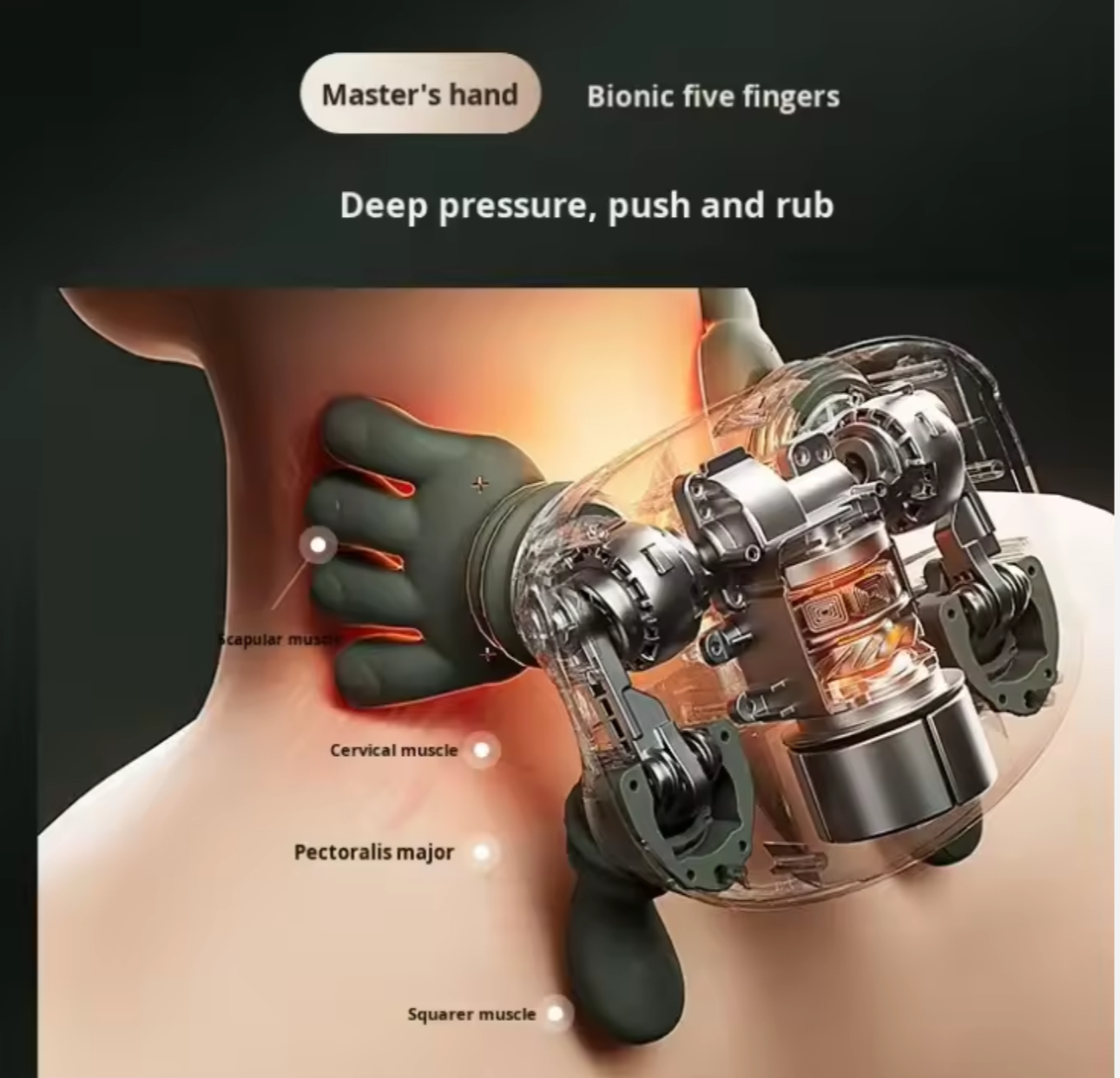 💆‍♂️🤖 Electric Massager | Smart Heat & Deep Kneading Massage