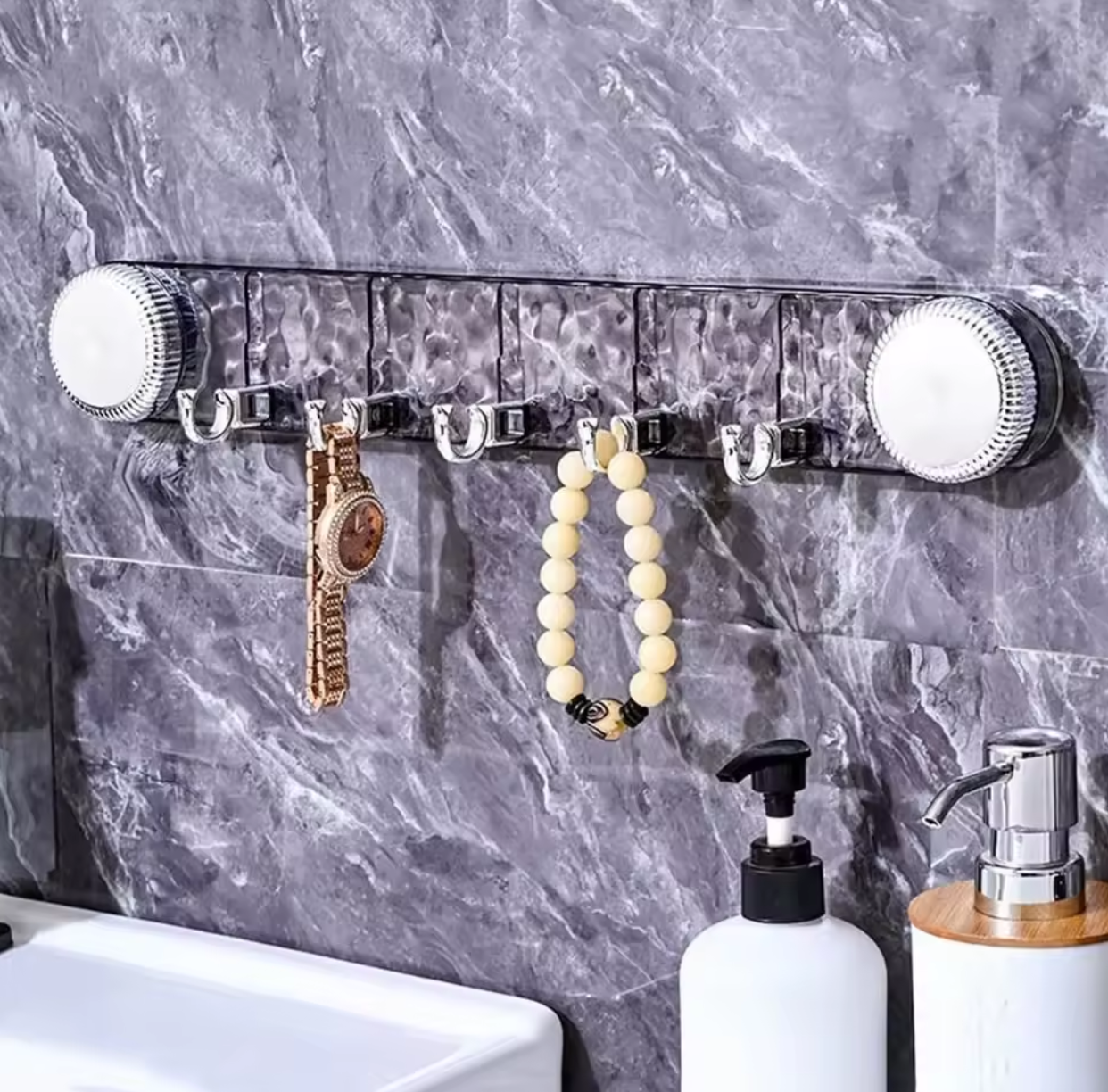✨🪝 No-Punch Wall Hook | Strong Suction Bathroom Hook