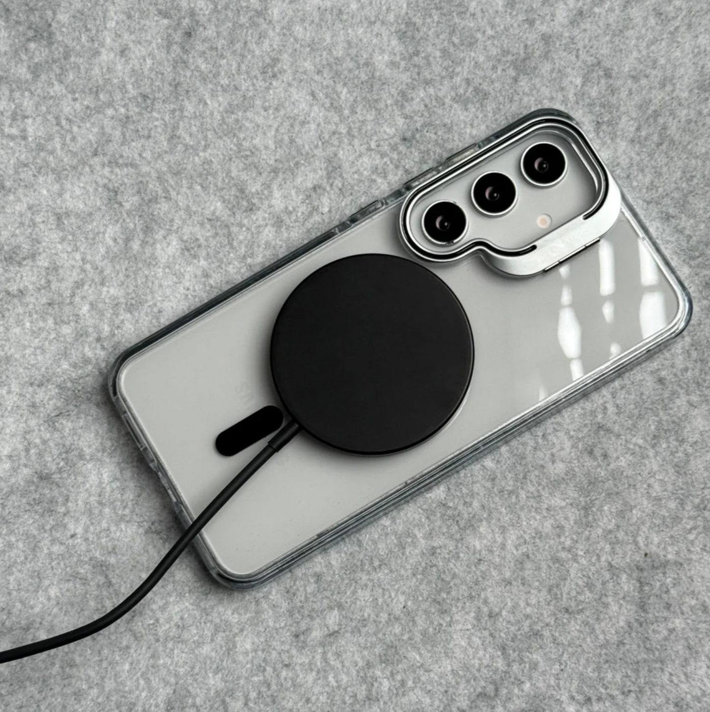 📱🛡️ Transparent Samsung S Series Case | Camera Kickstand