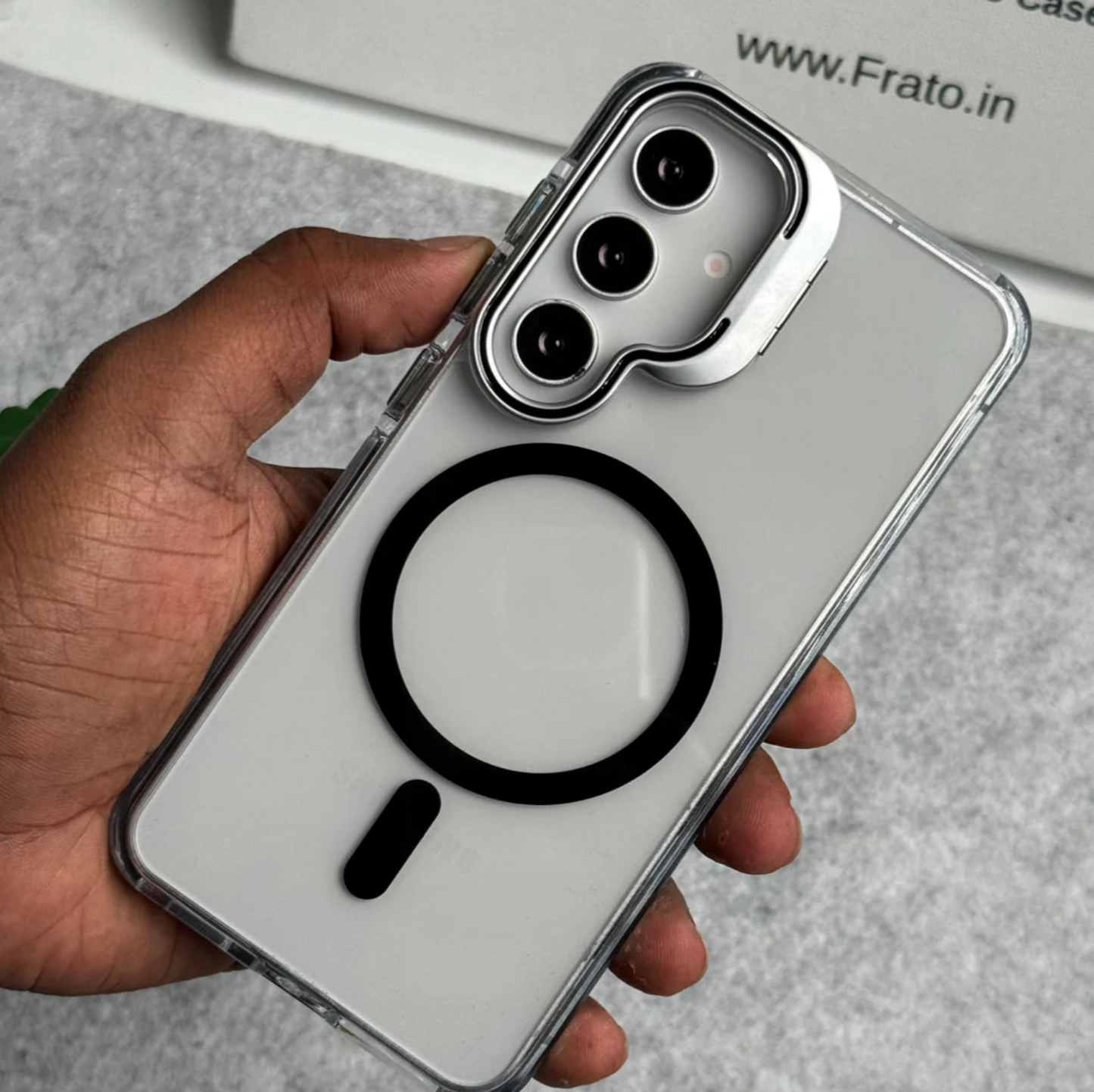 📱🛡️ Transparent Samsung S Series Case | Camera Kickstand