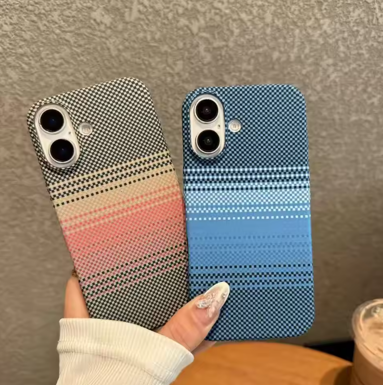 ✨📱 Woven Fabric iPhone Case | Trendy Multicolor Design