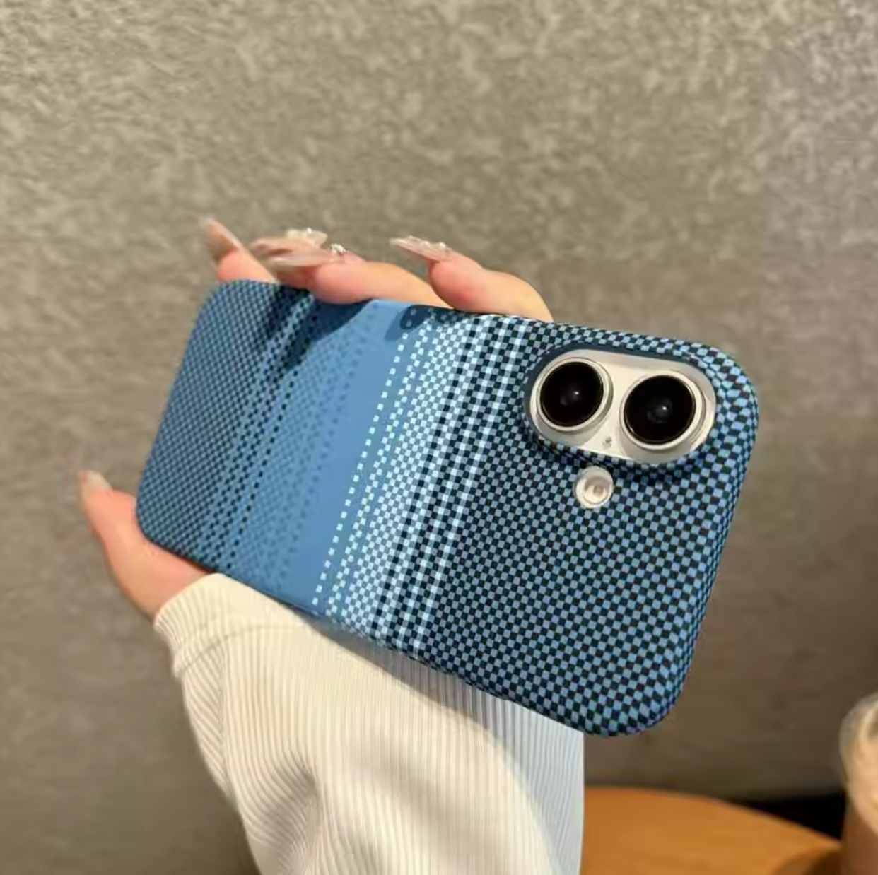 ✨📱 Woven Fabric iPhone Case | Trendy Multicolor Design