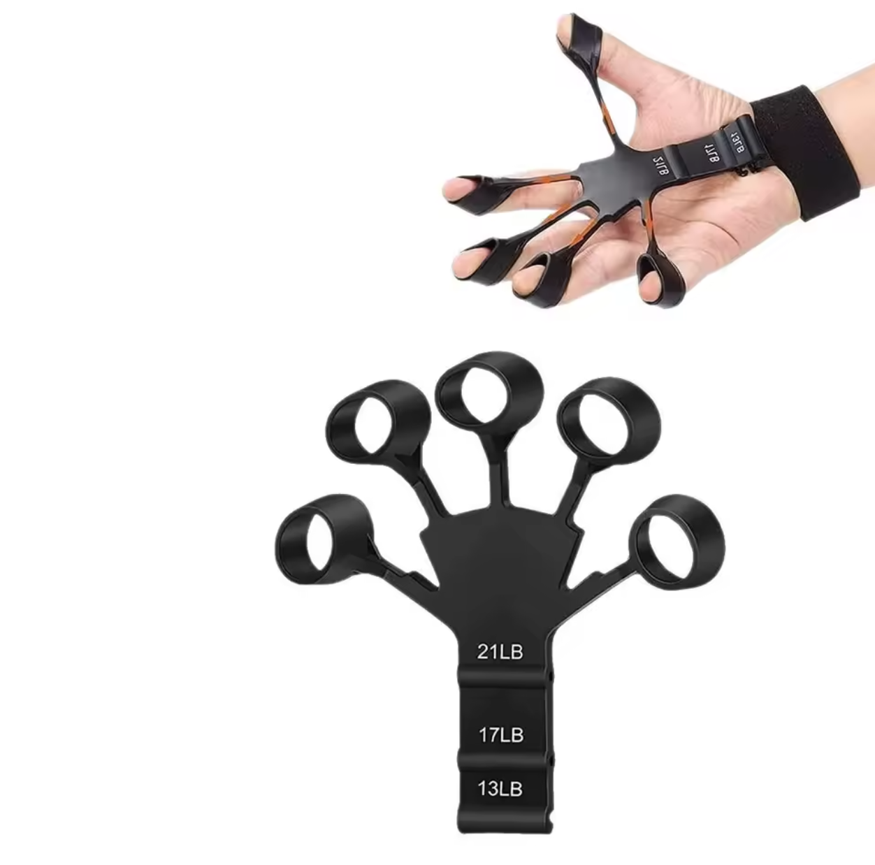 💪✋ Hand Grip Strengthener | 6-Level Resistance Grip Trainer