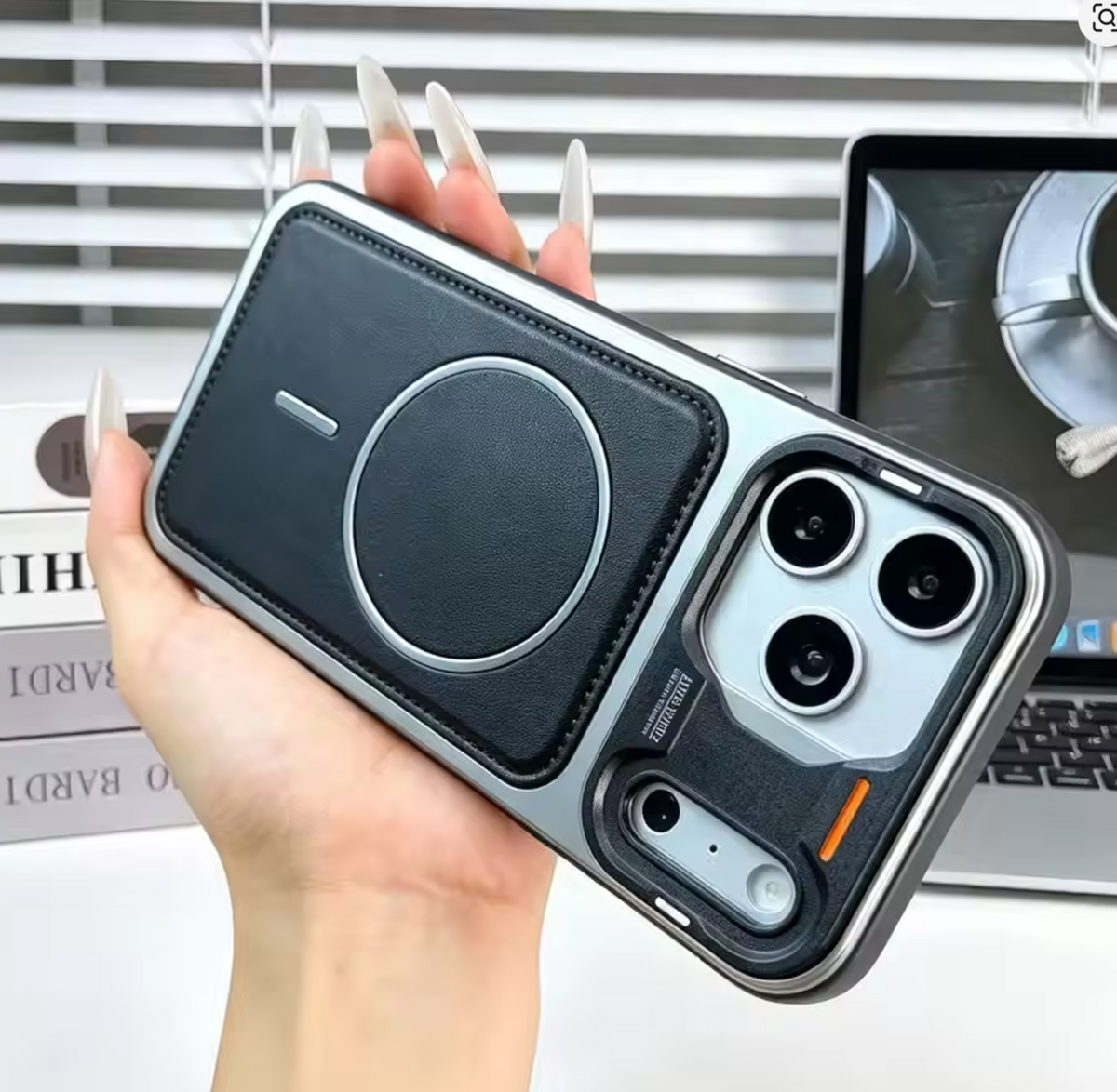 ✨📱 Luxury Magnetic iPhone Case | Leather MagSafe-Compatible Cover