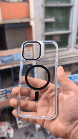 📱✨ Transparent MagSafe Clear Case for iPhone | Built-in Stand