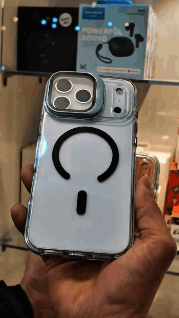 📱✨ Transparent MagSafe Clear Case for iPhone | Built-in Stand