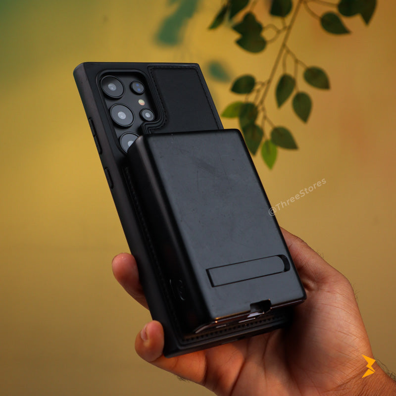 Leather Magsafe Stand Case Samsung