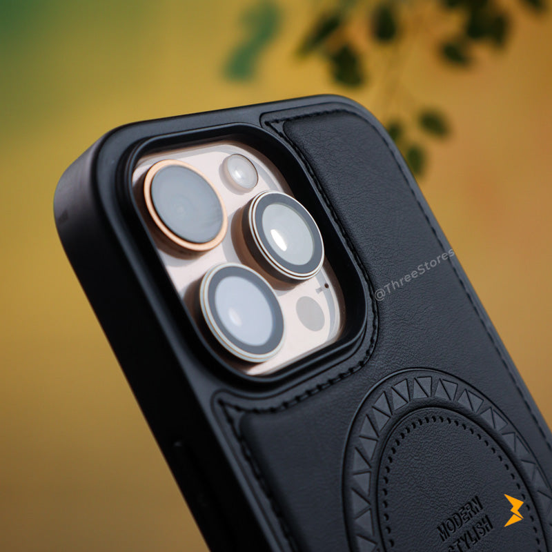 Leather Magsafe Stand iPhone Case