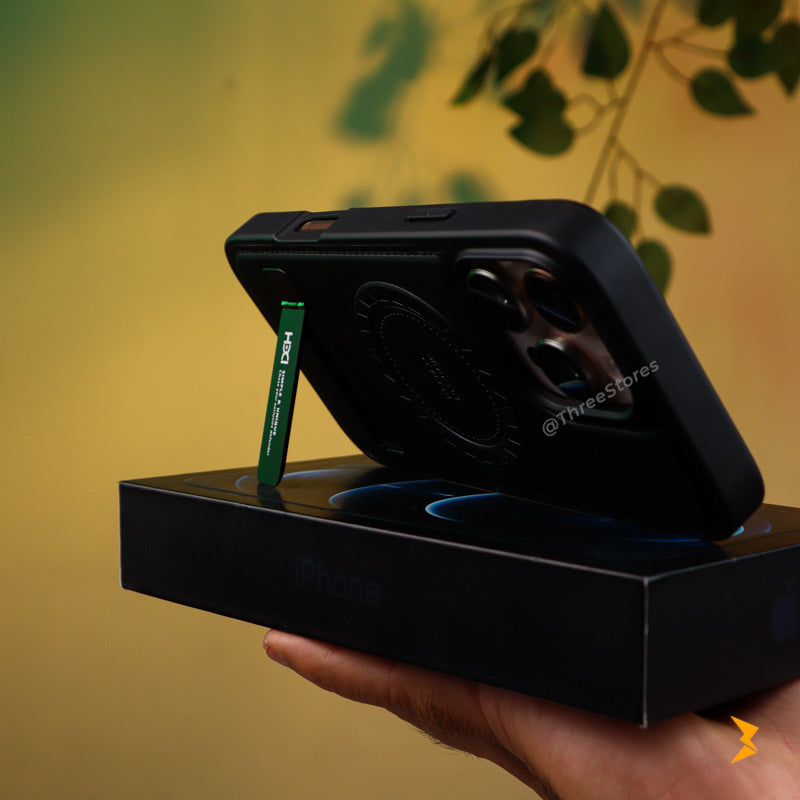 Leather Magsafe Stand iPhone Case