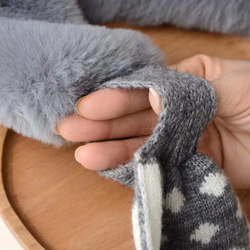 2 pcs Warm Plush Scarf